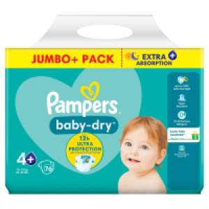 Pampers Baby Dry Size 4+ Nappies Jumbo+ Pack 16.00 €