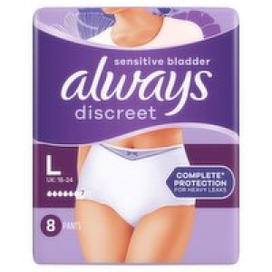 SuperValu  Always Discreet Incontinence Underwear Plus Large