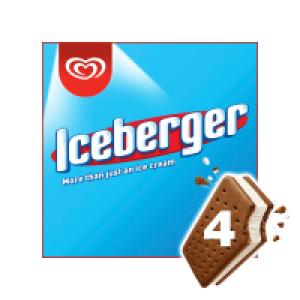 HB Iceberger Ice Cream Sandwich 4 Pack 2.00 €