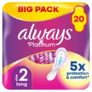 Always Platinum Long with Wings Big Pack Sanitary Towels