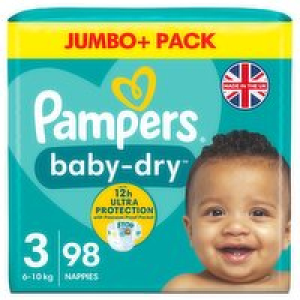 Pampers Baby Dry Size 3 Jumbo+ Pack 16.00 €