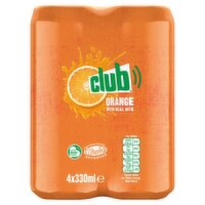 Club Orange Can 4 Pack 4.00 €