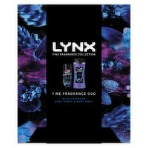 Lynx Blue Lavender 72 hour Deodorant Body Spray Deo Gift Set