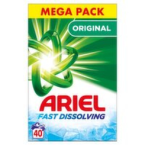 Ariel Biological Powder 40 Wash Mega Pack