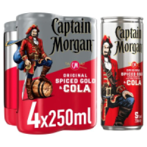 SuperValu  Captain Morgan & Cola Can 4 Pack