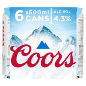Coors Can 6 Pack 12.50 €