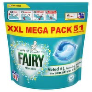 Fairy Non Bio Pods 51 Wash XXL Mega Pack
