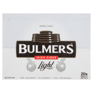 Bulmers Light Irish Cider Bottles 20 Pack 24.50 €