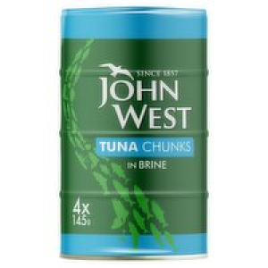 John West Tuna Chunks in Brine 4 Pack 3.00 €