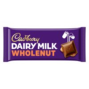 Cadbury Dairy Milk Wholenut Chocolate Bar 2.00 €