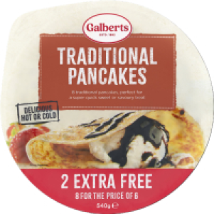 Galberts Traditional Pancakes 8 for price of 6