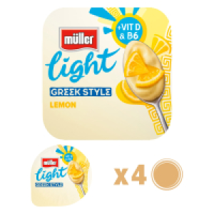 Muller Light Greek Style Lemon Yogurt 4 Pack