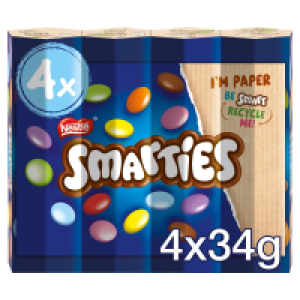 Nestle Smarties Hexatube 4 Pack 2.50 €
