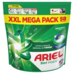 Ariel All In One Original Pods 58 Wash XXL Mega Pack 10.00 €