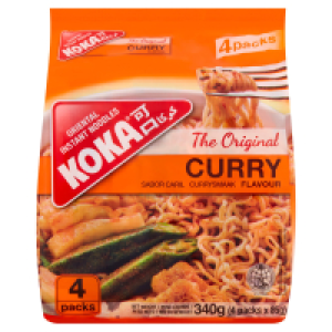 KOKA Original Curry Noodles 4 Pack 3.99 €