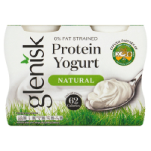 Glenisk 0% Fat Natural Protein Yogurt 4 Pack 2.00 €