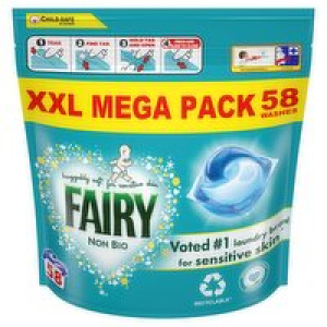 Fairy Non Bio Pods 58 Wash XXL Mega Pack