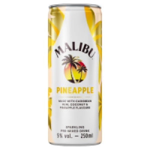 Malibu Rum and Sparkling Pineapple Premix Drink