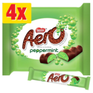 Nestle Aero Delightful Peppermint Chocolate Bar 4 Pack