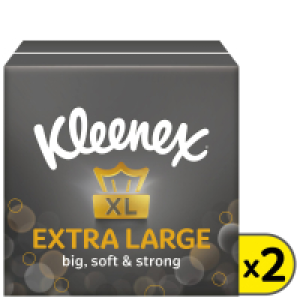 Kleenex Mansize Extra Large Facial Tissue 2 Pack