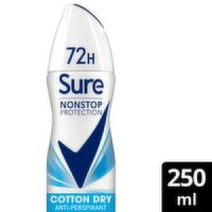 Sure Non Stop 72 Hour Antiperspirant Deodorant Spray 2.50 €