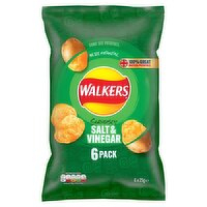 SuperValu  Walkers Salt & Vinegar Crisps 6 Pack