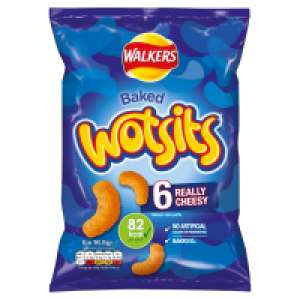 Walkers Baked Wotsits Really Cheesy Corn Puffs 6 Pack