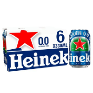 Heineken 0.0 Lager Can 6 Pack