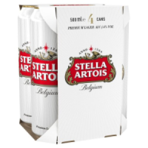 Stella Artois Can 4 Pack