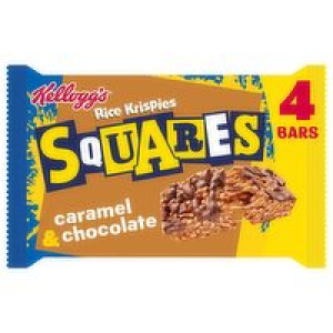 Kelloggs Rice Krispies Caramel & Chocolate Squares 4 Pack