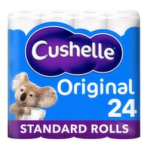 Cushelle White Toilet Tissues 24 Roll XXL Pack