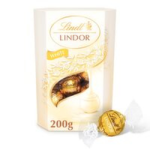 Lindt Lindor White Chocolate Truffles Carton