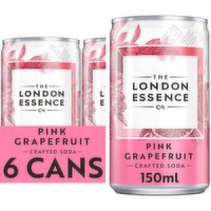 The London Essence Co Pink Grapefruit Soda Can 6 Pack