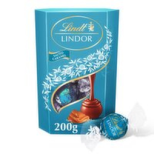 Lindt Lindor Salted Caramel Chocolate Truffles Carton