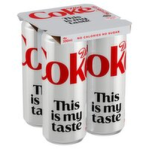 Diet Coke Cans 4 Pack