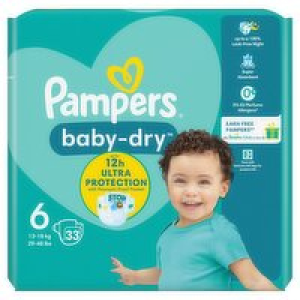 Pampers Baby-Dry Nappies Size 6