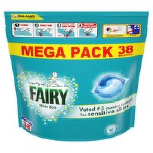 Fairy Non Bio Pods 38 Wash Mega Pack
