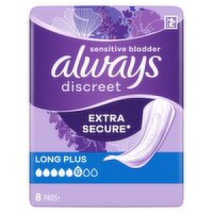 Always Discreet Incontinence Pads Plus Long
