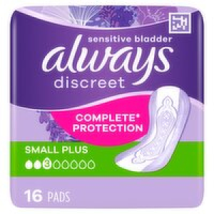 Always Discreet Incontinence Pads Small Plus