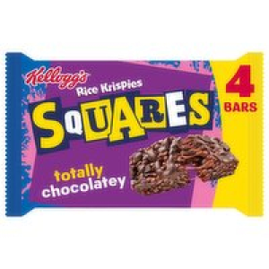 Kelloggs Rice Krispies Chocolate Squares 4 Pack