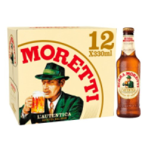 Moretti Premium Lager Bottles 12 Pack