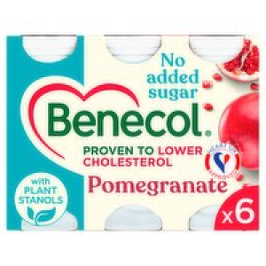 Benecol Pomegranate Yogurt Drink 6 Pack