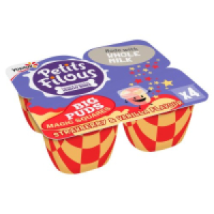 Yoplait Petits Filous Strawberry & Vanilla Yogurt 4 Pack