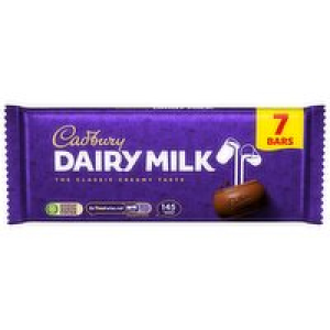 Cadbury Dairy Milk Chocolate Bar 7 Pack 4.00 €