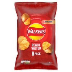 SuperValu  Walkers Ready Salted Crisps 6 Pack