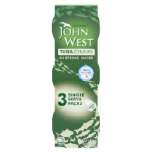 John West Tuna Chunks In Springwater 3 Pack