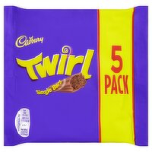 Cadbury Twirl Chocolate Bars 5 Pack