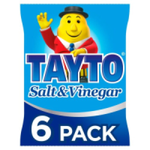 Tayto Salt & Vinegar Crisps 6 Pack