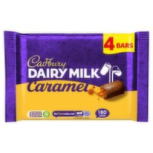 Cadbury Dairy Milk Caramel Bars 4 Pack
