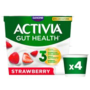 Danone Activia Strawberry 4 Pack